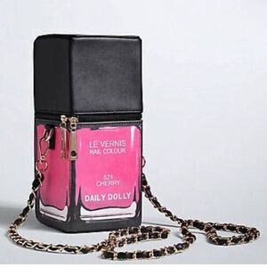 Pink Nail Polish Shoulder Bag